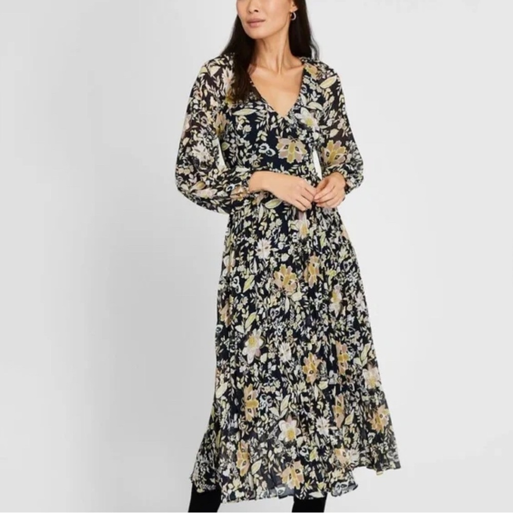 Club Mónaco Floral Midi dress